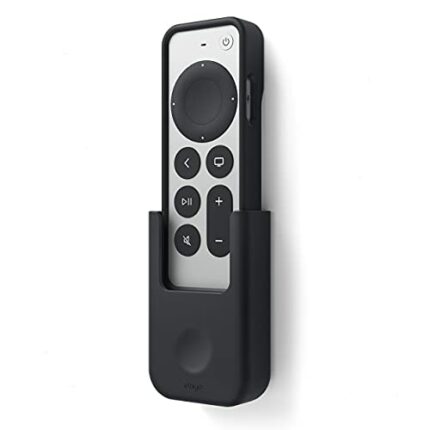 elago Remote Holder Mount Compatible with Apple TV 4K Siri Remote 3rd (2022) & 2nd Gen - Reusable Gel Pad or Screw Mounting Options, Wall Mount,