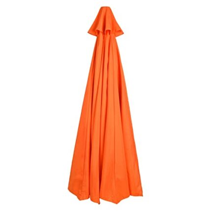 TITA-DONG 6/8 Ribs Patio Replacement Parasol Cover Umbrella Cover, 10FT Umbrella Replacement Parasol Canopy, Outdoor Market Patio Table Umbrella
