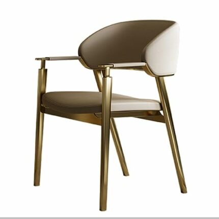 WALNUT Metal Chairs Dining Room Comfortable Armrests Relaxing Chair Adults Furniture