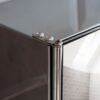 Bath Vida Tiano Bathroom Cabinet Double Door Mirrored Wall Mounted Stainless Steel Modern