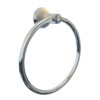 Agua Accessories Towel Holder Wall Mounted for Bathroom & Kitchen, Round Brass Towel Ring for Bathroom Wall, Hand Towel Holder Modern Style 12 Ye