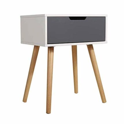 CZDYUF Bedside table for bedroom (solid wood, for leg storage, telephone side table, 15.7 x 11.8 x 19.9 in)