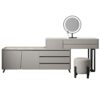 BVDSG Wooden Dressing Table Storage Storage Side Cabinet Corner Vanity Table Smart Vanity