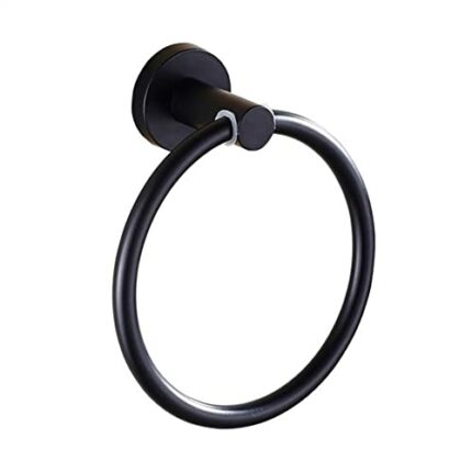 HIGOH Towel Racks, Bath Towel Holder,Bathroom Hand Towel,1Pc Stainless Steel Towel Holder,Towel,Round Wall Mounted Towel Rack,Towel Shelf Bathroo