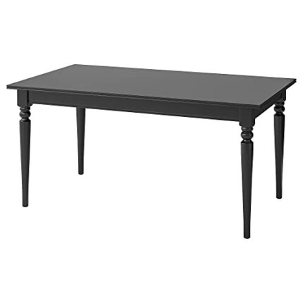 Ikea INGATORP extendable table, 155/215x87 cm, black