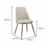dining chair Kitchen Dining Room Furniture Chairs Modern PU Leather High Back Padded Soft Seat Dining Chair With Metal Legs Backrests For Office