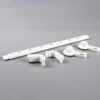 Bathroom, Wall Mounted Towel Rack, Adjustable Suction Cup Abs Material Towel Holder Towel Rail Bar for Bathroom Kitchen Single-Layer Minimalist/B