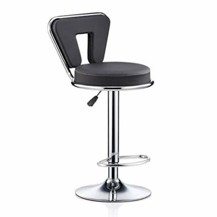 LUKEO Solid Wood Bar Chair Household High Stool Reception Chair Simplicity Bar Nordic Barstool Backrest Stool Coffee Chair