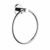 Towel Ring Silver, Towel Ring Stainless Steel Classic Towel Ring Round Shape Wall Mounted Essentials Accessories Bath Towel Ring for Kitchen and