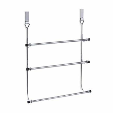 Zeller 18400 Over-Door Towel Rail 56x47.5 cm Chrome