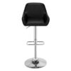 DINGZZ Dustpan Chair Square Foot Bar Stool PU Fabric Bar Stools Spa Tattoo Massage Salon Furniture (Color : Argento, Size : Light Grey)