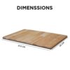 Besto Pack of 2 Sofa Arm Tray Table, Wooden Sofa Tray Armrest Tray with Fabric Backing Couch Cup Holder, Folding Sofa Arm Table, Couch Arm Table