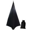 UCARE Floor Speaker Stand Covers Metal Heavy Duty Support Stand Cover for Weddings Banquets Events 3 Sided Triangular DJ Speaker Stand Tripod Cov