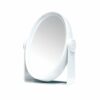 Anika 91630 3-Way Oval Mirror | 2X and 3X Magnification | Portable and Hands Free | Sleek and Stylish, White, 18 x 5 x 27.5 cm