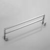 Bathroom Towel Rack Double Rod 304 Stainless Steel Towel Shelf Wall Mounted Thick Towel Rail Extension Bathroom Pendant Chrome Bath Towel Shelves