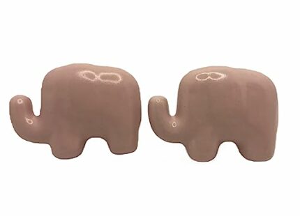 2 Pink Elephant Drawer Pull Knob Animal Jungle Safari Home Dresser Cabinet Home Decoration for Doors and Drawers Kitchen