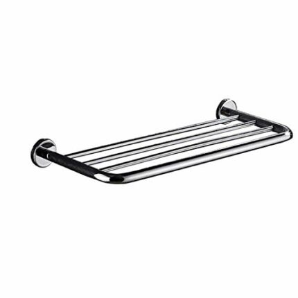 HIGOH Towel Rack Bathroom Towel Rack Shelf Towel Rail for Wall Mounting round for Bathroom or Kitchen Tower Hanger Bathroom Hardware
