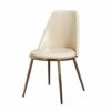 dining chair Kitchen Dining Room Furniture Chairs Modern PU Leather High Back Padded Soft Seat Dining Chair With Metal Legs Backrests For Office