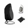 Xinyanmy Patio Hanging Chair Cover Waterproof 210D Oxford Fabric with PVC Lining Swing Chair Cover Veranda Patio Egg Chair Cover with Storage Bag
