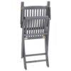 vidaXL 6x Solid Acacia Wood Folding Outdoor Chairs Garden Seating Furniture Foldable Wooden Patio Side Seat Kitchen Dining Room Dinner Chair