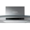 60cm Curved Glass Chimney Hood - Stainless Steel