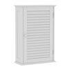 Bath Vida Bathroom Cabinet Single Door Shutter Wall Mounted Storage, White