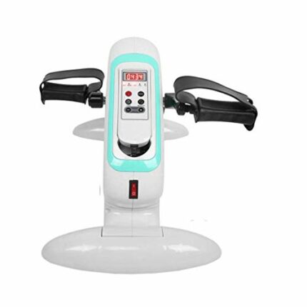 LUNEZY Ideal for Old People Rehabilitation Trainer Motorized Electric Pedal Exerciser Fitness Exercise Bike for Hand Arm Knee Leg Mini Cycling fo