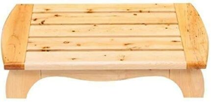 taimowei Heavy Duty Bath Stool Wooden, Shower Stools Solid Foot Stool Bench Antiskid Stable for Bathroom Max 150 Kg 25 * 13 * 6Inch,Household Goo