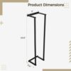 Towel Rack, Bathroom Towel Holder, Wall Mounted Towel Holder, Rolled Up Towel Wall Holder, Stainless Steel Organizer for Rolled Towels, 2-Bar Rol