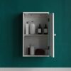 Bath Vida Priano Bathroom Cabinet Single Wall Mounted Storage Cupboard Shelf, White
