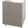 Berlioz Creations CP4BB One door kitchen base cabinet High Gloss White 40 x 52 x 83 cm