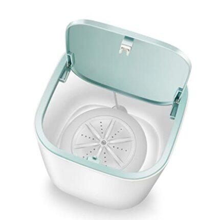 XIAOJUN Mini Washing Machine Automatic Household 3.8L Portable Ultrasonic Turbo Washing Machine Wash Underwear (Color : White)
