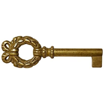 cyclingcolors 1x Vintage Style Open Barrel Skeleton Key Furniture Cabinet Antique Ancient