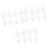 Cabilock 4pcs Steel Clo with Hooks Hanger Dry Shoe Rack Hangers Metal Slippers for Shelf Home Organizer Hook Space Boot Racks Display Drying Hous