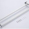 Bathroom Bathroom Towel Rack Stainless Steel Wall Mount Double Towel Bar Tower Hanger/50Cm