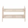 Wenko Norway System with 2 Shelves Natural White, Walnut wood, 40.5 x 27 x 69 cm