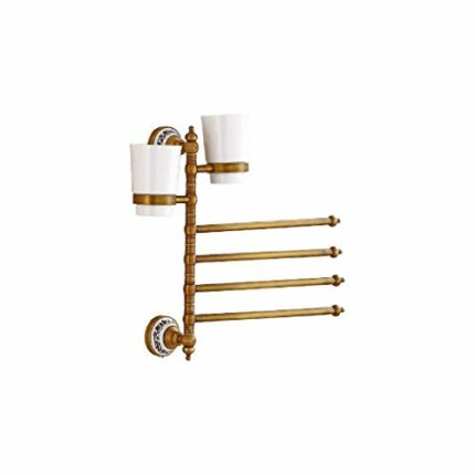 N/A Rotating Towel Rack-Swivel Towel Rack ，Stainless Steel Swing Out Towel Bar ，Space Saving Swinging Towel Bar for Bathroom