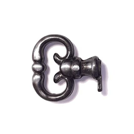 cyclingcolors Vintage Style Open Barrel Skeleton Key Hole Head Furniture Cabinet Antique (Key Head-Aged Iron)
