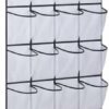 AOODA 28 Large Mesh Pockets Over The Door Shoe Rack, Hanging Shoe Organizer for Closet Hanging Shoe Rack Holder Hanger, White
