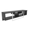 DECOROTIKA Asal 150 cm Wide TV Unit Media Console for TVs up to 65 inch (White and Black)
