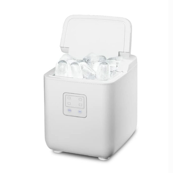LUKEO Commercial Automatic Electric Ice Maker Bullet Round Block Ice Cube Making Machine Small Bar Coffee Shop