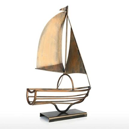 N/A Sailing Wine Bottle Holder Iron Art European Creative Wine Rack Bottle Storage Holder Home Decoration
