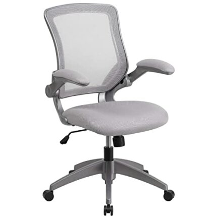 Flash Furniture Office Chair, Metal, Gray, 60.96 x 64.14 x 107.32 cm