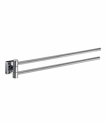 Smedbo "House" Chromed Swing Arm Towel Rail, Polished Chrome,44.3 x 4.5 x 5 cm