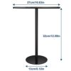 Towel Rack for Bathroom Hand Towel Holder T-Shape Headband Holder, Towel Hanger Freestanding Headband Holder,Kitchen Towel Rack Balck Hand Towel