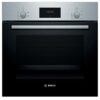 Bosch Serie 4 BFL523MS0B Built In Microwave - Stainless Steel & Bosch Serie 2 HHF113BR0B Stainless Steel Single Electric Oven with A Energy Effic