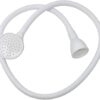 ONEBRAND White Bath Sink Single Tap Shower Attachment Head Hose Spray -Washing/Dresser Hair Pet - Push On Mixer - Suitable for Round Hose Not Uni