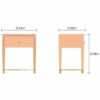 CZDYUF Solid Wood Bedside Bedroom Small Apartment Storage Mini Storage Cabinet-54 * 39 * 58cm