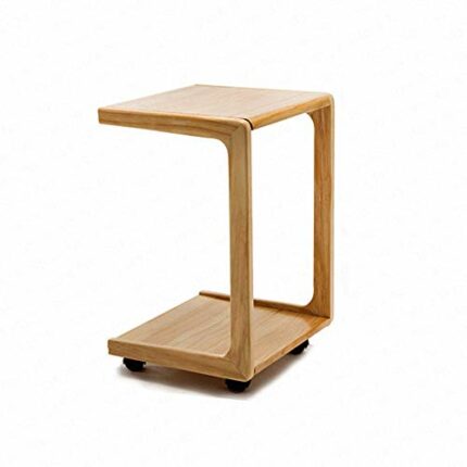 FRDTSG Simple Bedside Computer Table Sofa Side Table Mini Removable Small Coffee Table Solid Wood Bedroom Side Tables Furniture