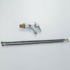 Bathroom Taps Modern Silver Sink Mixer Tap Single Lever Solid Brass Hot Cold Mixer Basin Faucet, Polished Chrome
